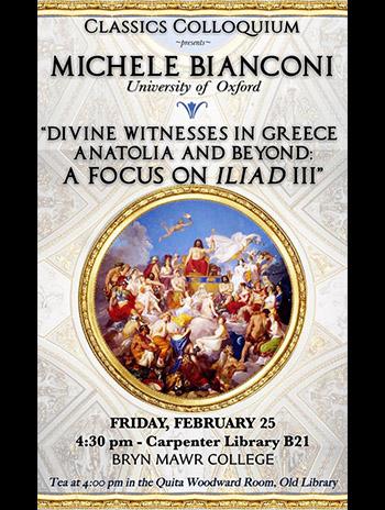 Classics Colloquium with Michele Bianconi